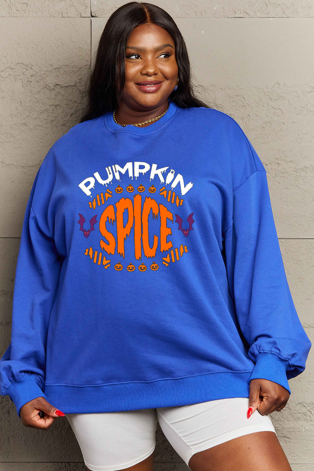 Simply Love Full Size PUMPKIN SPICE Graphic Sweatshirt