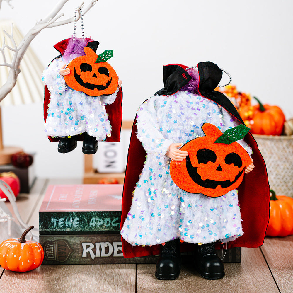 Two-Piece Sequin Halloween Hanging Widgets